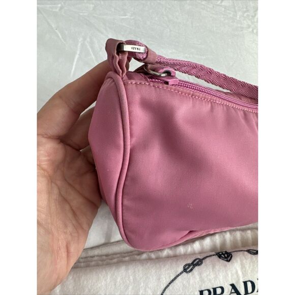 PRADA Y2K Pink Mini Shoulder Bag W/dust Bag - Picture 3 of 16